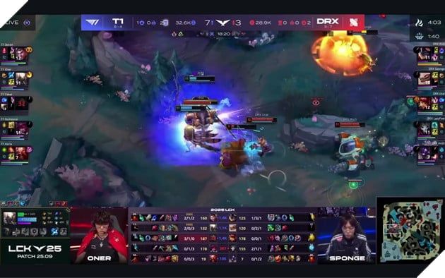 LCK 2025: T1 Thống Lĩnh DRX, Faker Ghi Dấu Với Pentakill Trong Trận Đấu Nhiều Mạng Hạ Gục Nhất 4