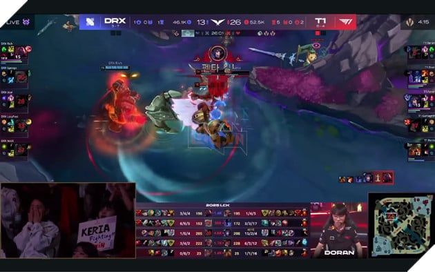 LCK 2025: T1 Thống Lĩnh DRX, Faker Ghi Dấu Với Pentakill Trong Trận Đấu Nhiều Mạng Hạ Gục Nhất 9