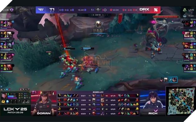 LCK 2025: T1 Thống Lĩnh DRX, Faker Ghi Dấu Với Pentakill Trong Trận Đấu Nhiều Mạng Hạ Gục Nhất 3