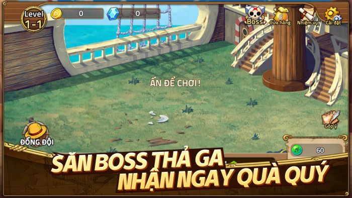 Hướng dẫn tăng cấp nhanh chóng khi chơi Huyền Thoại Hải Tặc trên PC bằng BlueStacks