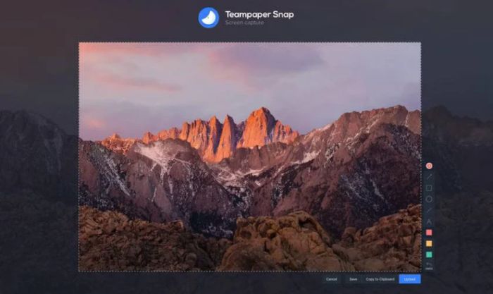 Cách sử dụng Teampaper Snap để chụp màn hình MacBook
