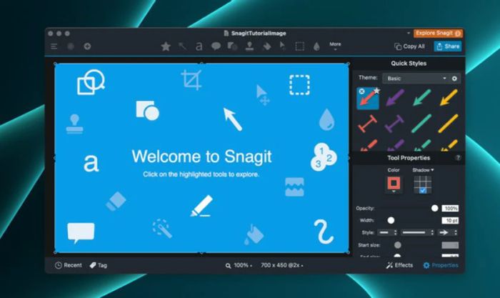 Cách sử dụng Snagit để chụp màn hình MacBook