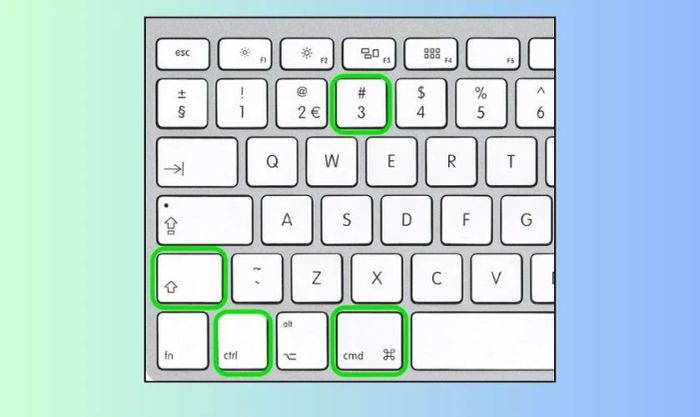 Cách thực hiện thao tác chụp màn hình MacBook và lưu trực tiếp vào clipboard