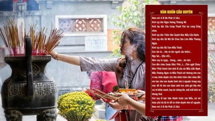 Văn khấn cầu duyên tại chùa để cầu tình duyên thuận lợi