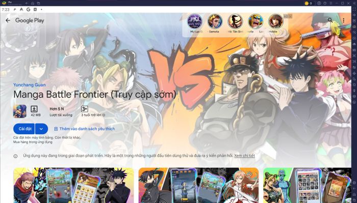 Khởi động hành trình sưu tập những nhân vật yêu thích trong trò chơi Manga Battle Frontier trên PC thông qua BlueStacks ngay hôm nay!