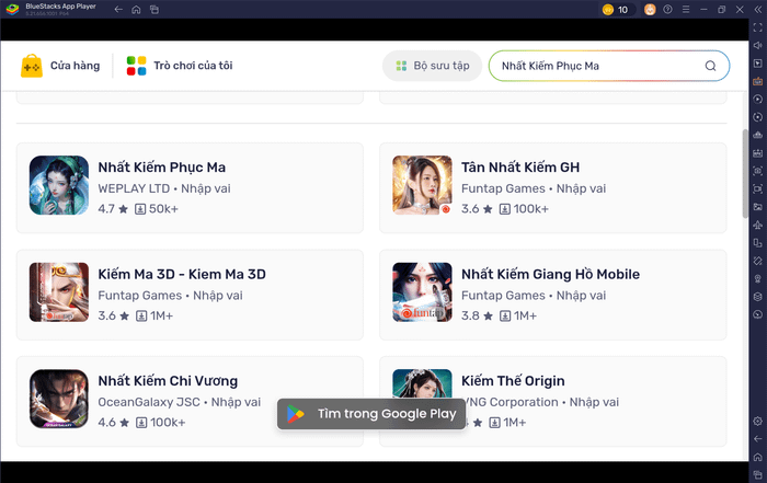 Cách Tải Game Nhất Kiếm Phục Ma Trên PC Qua BlueStacks Đơn Giản Và Nhanh Chóng