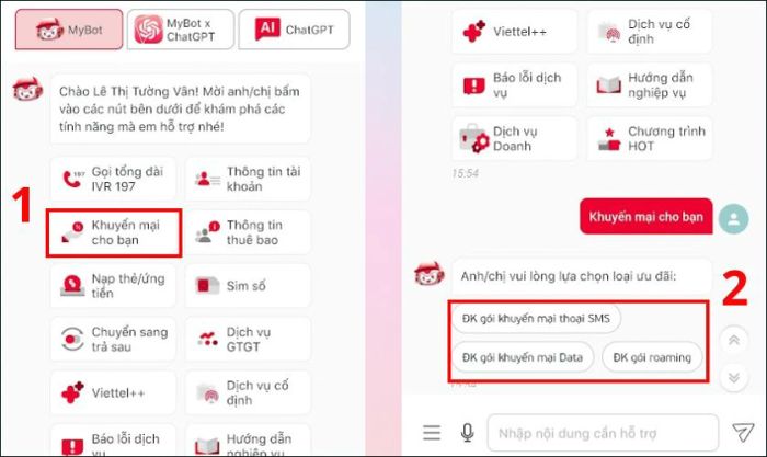 Kiểm tra gói cước Viettel khuyến mãi dành riêng cho thuê bao