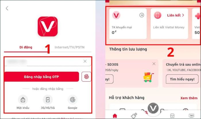 Kiểm tra gói cước Viettel qua ứng dụng My Viettel