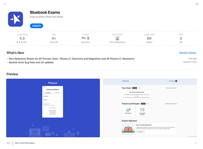 Tải Bluebook từ App Store