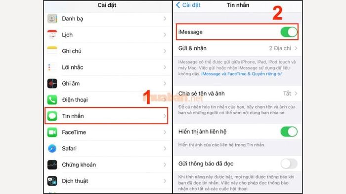 Vô hiệu hóa iMessage để giải quyết vấn đề tin nhắn
