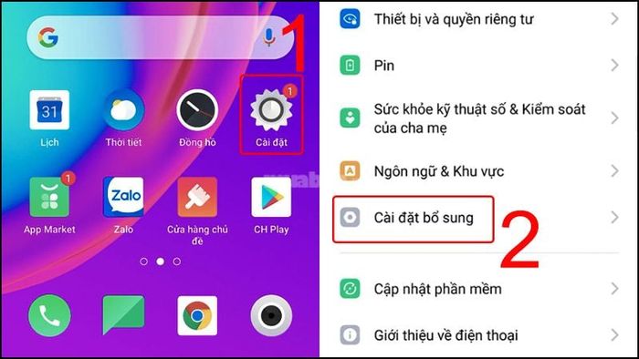 Khôi phục lại cài đặt gốc của thiết bị