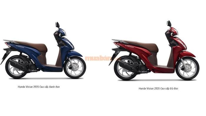 Bảng màu xe Honda Vision 2025 phiên bản Cao cấp