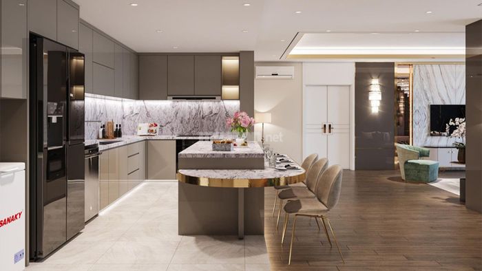 Không nên đặt phòng bếp trên bể nước ngầm