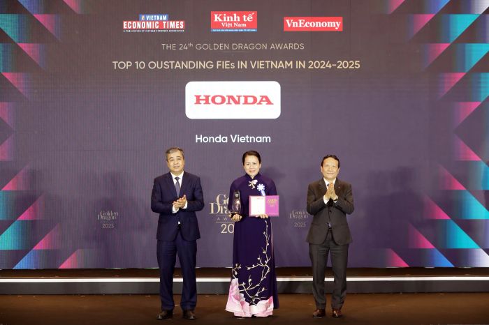 Honda Việt Nam vinh dự nhận giải thưởng Rồng Vàng năm 2025.jpg