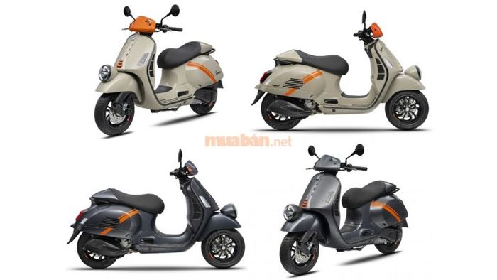 Các phiên bản và màu sắc của xe Vespa 2025.