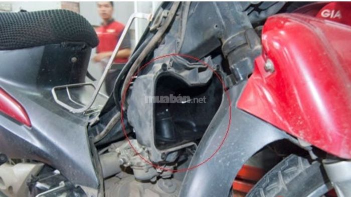 Vị trí của lọc gió trên xe Wave