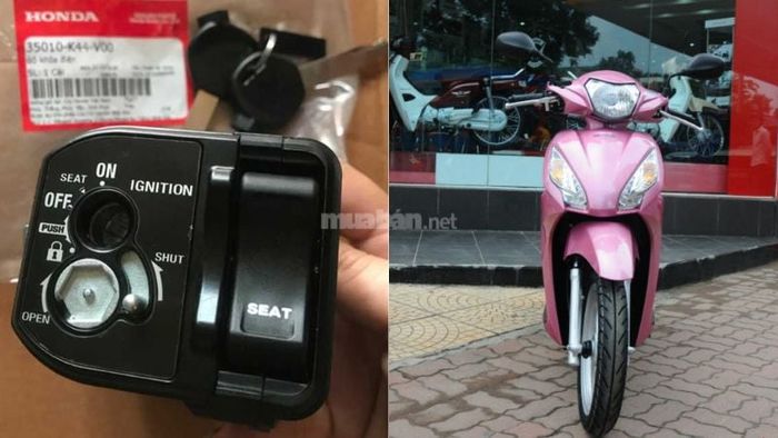 Ổ khóa xe Vision đời 2016, 2018 có giá khoảng 850.000 VNĐ