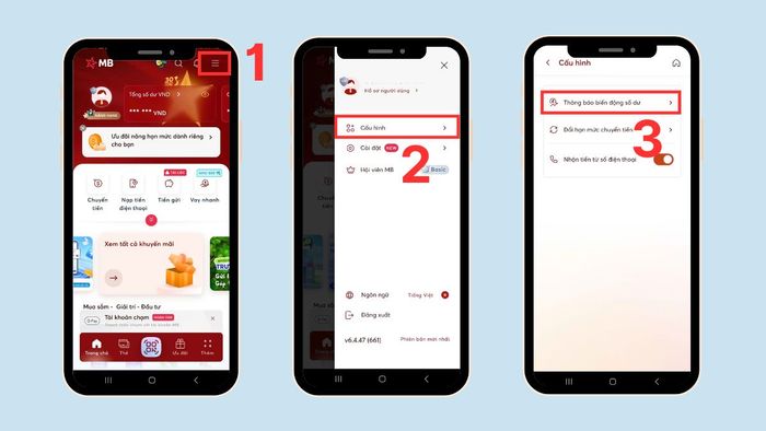 cách khắc phục khi ứng dụng MB Bank không thông báo số dư 3