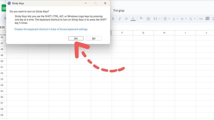 Cách khắc phục khi phím lên xuống không hoạt động trong Excel 10