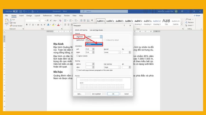 3 phương pháp căn lề Justify trong Word đơn giản 6
