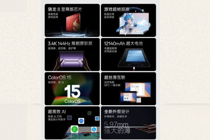 Các tính năng nổi bật của chiếc máy tính bảng này