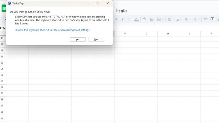 Cách khắc phục khi phím lên xuống không hoạt động trong Excel 9