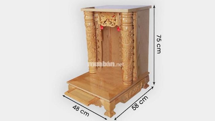 kích thước bàn thờ Ông Địa phù hợp phong thủy