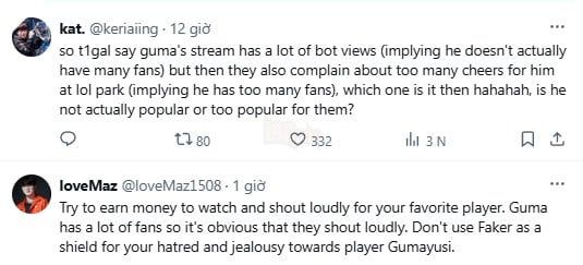 Một nhóm anti-fan đã lợi dụng Faker để chỉ trích Gumayusi, khiến cộng đồng fan T1 không khỏi cảm thấy khó chịu và tức giận.
