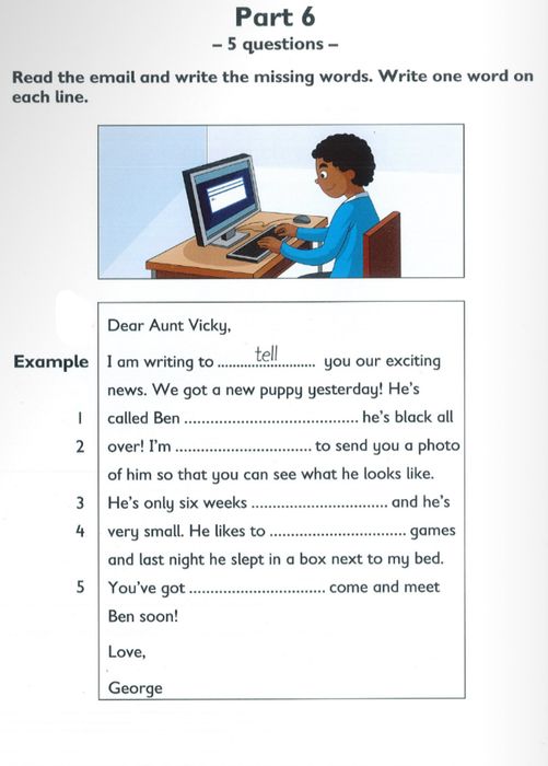 Flyers Reading and Writing Phần 6
