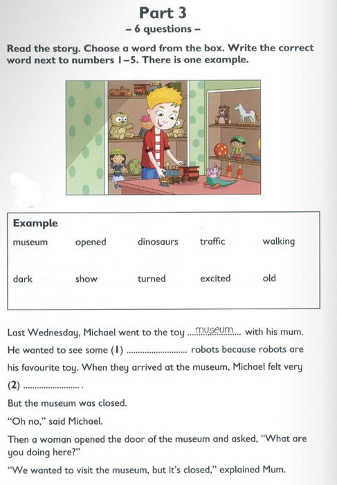 Flyers Reading and Writing Phần 3