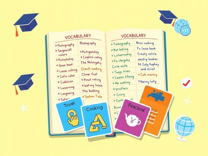 Phối hợp học từ vựng theo sở thích cá nhân và danh sách từ vựng IELTS