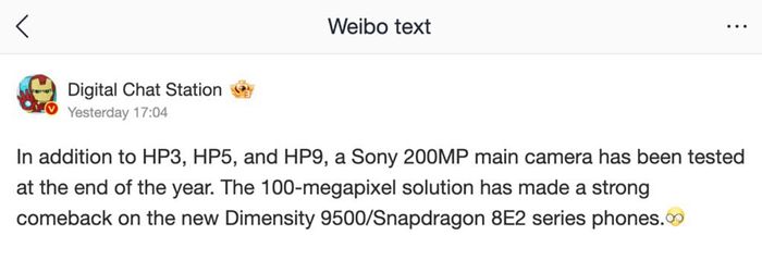 Sony đang nghiên cứu và phát triển các cảm biến 200MP và 100MP cho điện thoại.