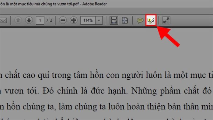 Cách tô sáng văn bản trong PDF bằng Adobe Acrobat Reader DC – bước 2