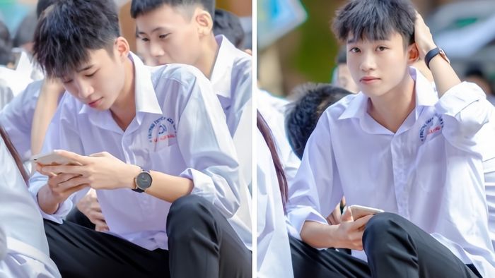hình ảnh trai Việt Nam học sinh với vẻ ngây thơ