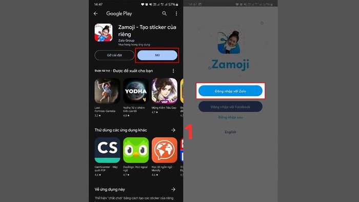 Tạo sticker trên Zalo từ khuôn mặt - Hướng dẫn bước 1