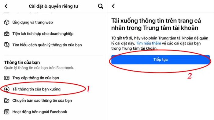 Hướng dẫn sao lưu tin nhắn Messenger trên iPhone - bước 2