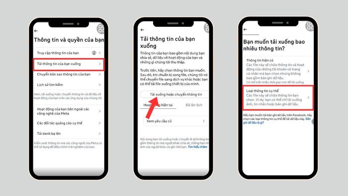 Hướng dẫn sao lưu tin nhắn Messenger trên Android - bước 2 và 3