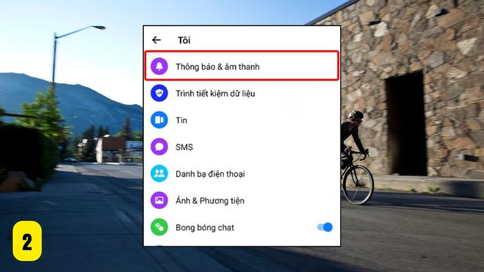 Hướng dẫn tắt âm thanh tin nhắn Messenger trên Android - bước 2
