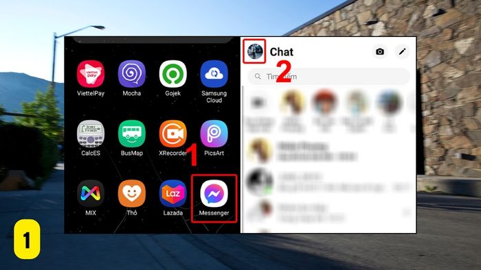 Hướng dẫn chi tiết cách tắt âm thanh tin nhắn Messenger trên Android - bước 1