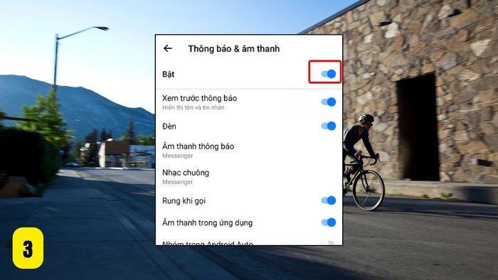 Hướng dẫn tắt âm thanh tin nhắn Messenger trên Android - bước 3