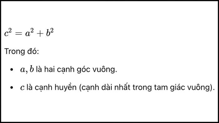 định lý pitago
