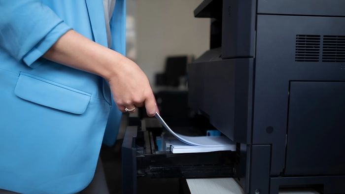 Lỗi máy in không kéo giấy gây không in được file Word