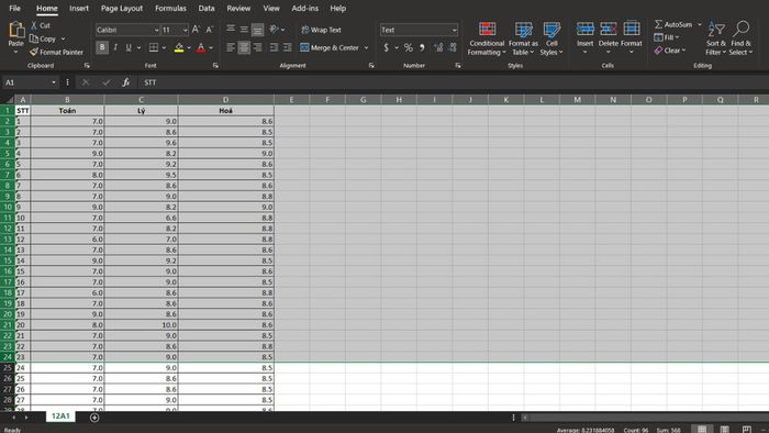 Cách chọn vùng dữ liệu trong Excel cho nhiều hàng (Minh họa)
