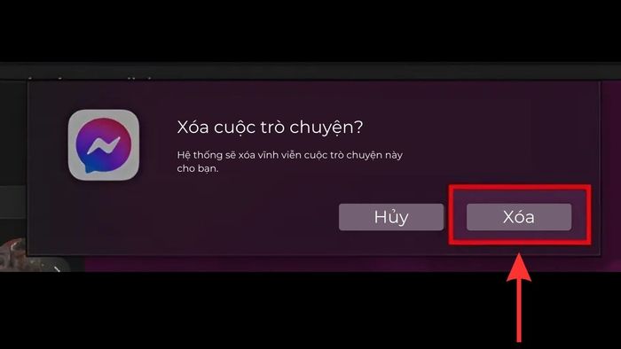 Hướng dẫn xóa lịch sử cuộc gọi trên Messenger cho máy tính - bước 3