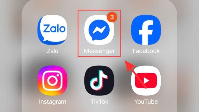 Hướng dẫn xóa lịch sử cuộc gọi trên Messenger cho Android - bước 1