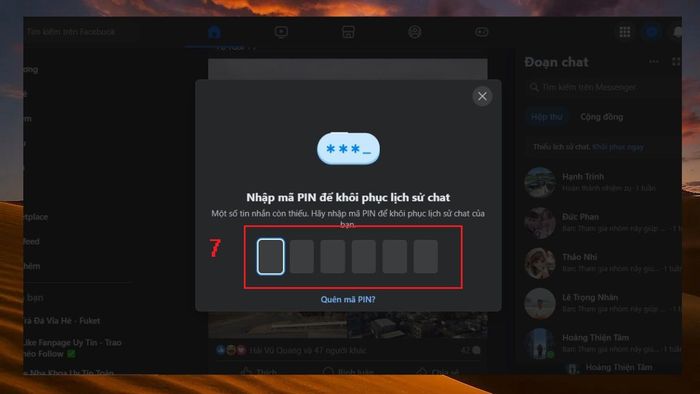 Hướng dẫn phục hồi tin nhắn mã hóa đầu cuối trên Messenger trên máy tính - bước 6