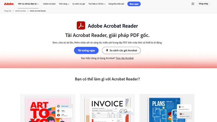 Tải Acrobat nhanh chóng và đơn giản