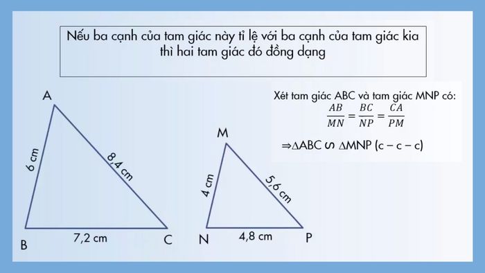 Cách chứng minh hai tam giác đồng dạng
