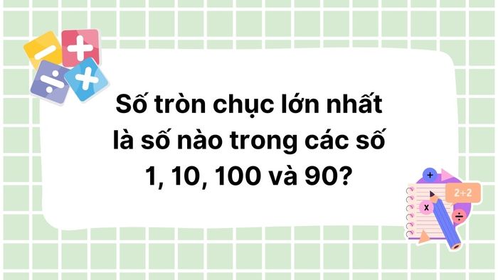 bài toán về các số tròn chục lớp 1
