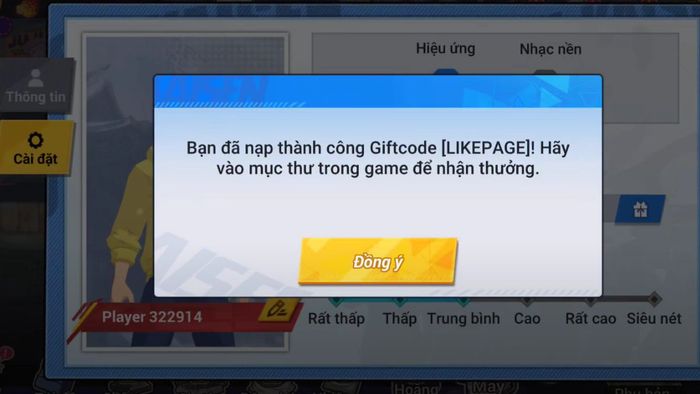 Hướng dẫn sử dụng mã code Chú Thuật Đại Chiến - Bước 4